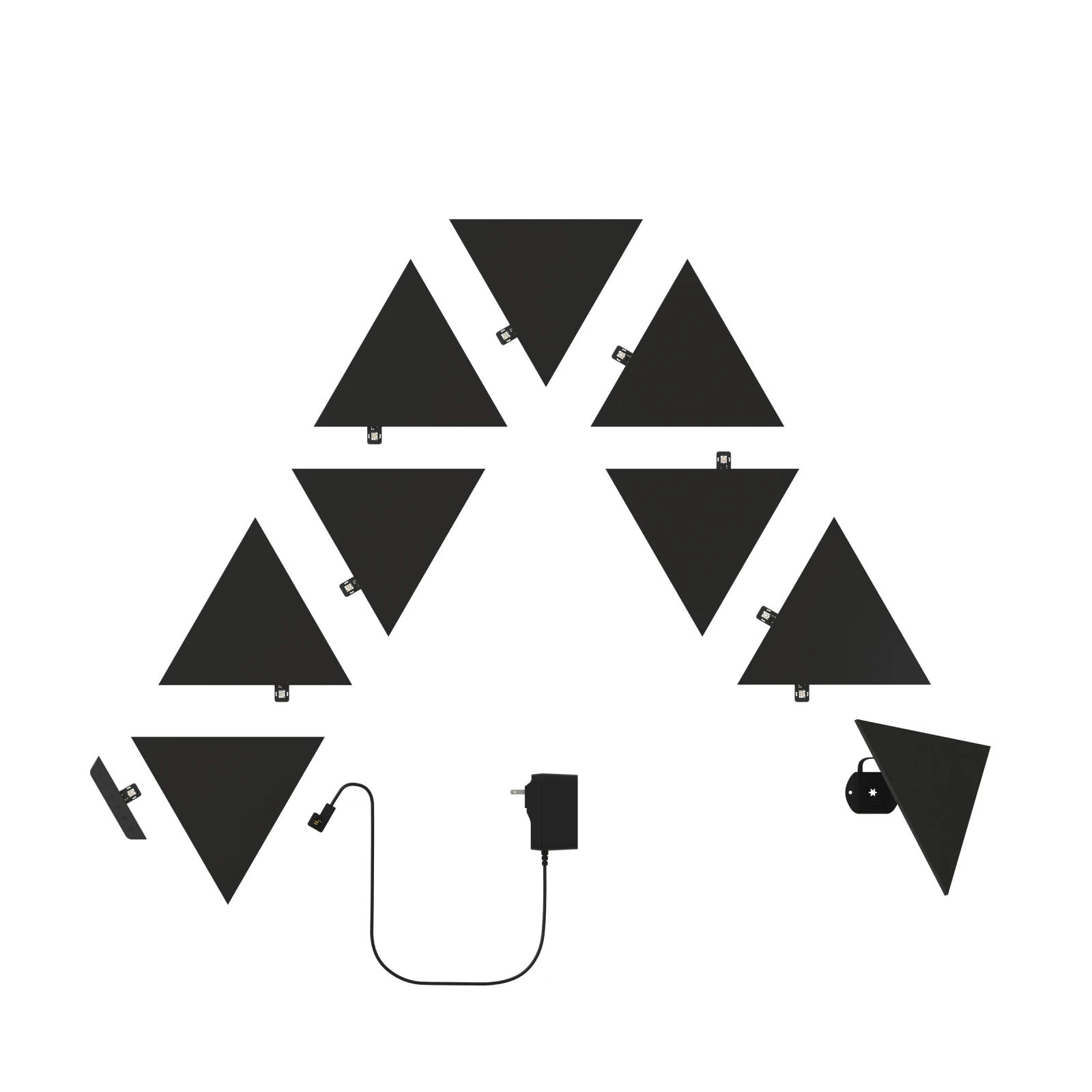 Nanoleaf - Shapes Triangles Kit Black (starter+9 panels) 3